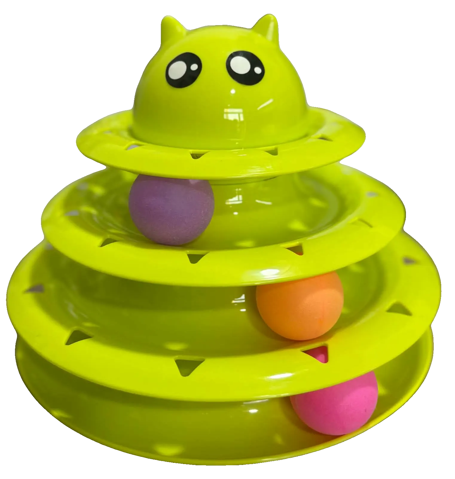 Tour de jeu à balles pour chat – vert