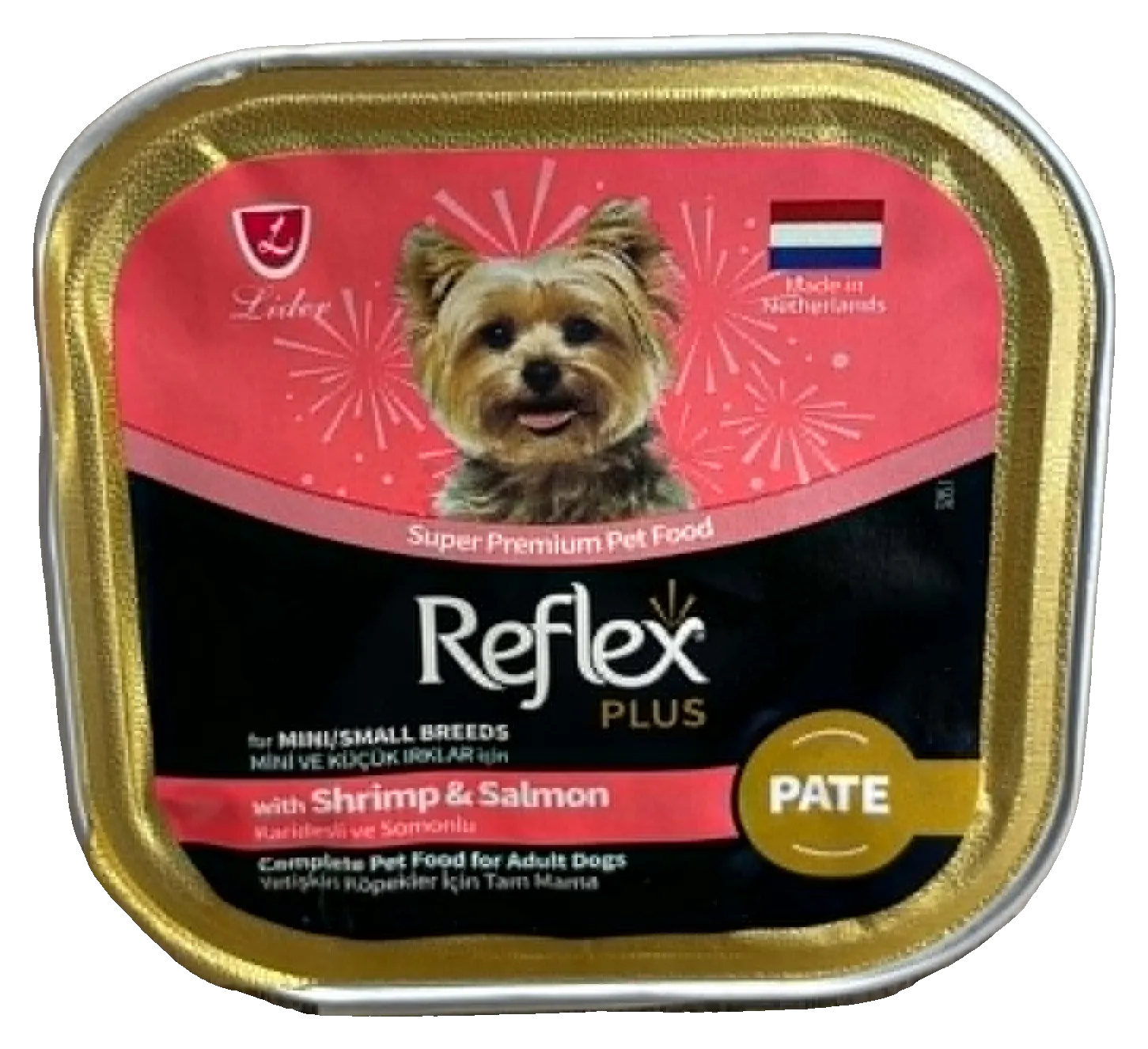 Reflex Plus Pâté Chien Mini & Small Crevette & Saumon