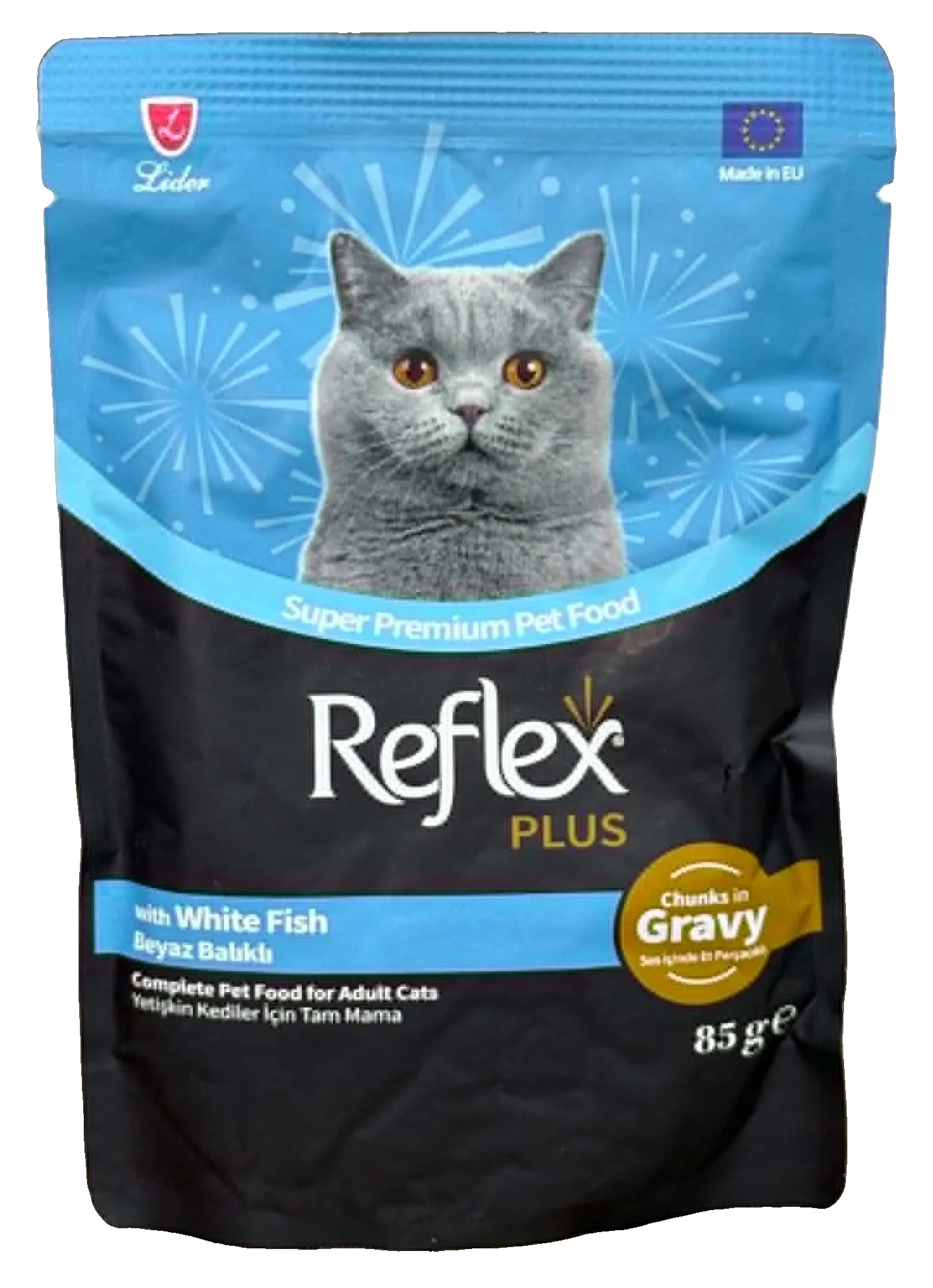 Reflex Plus Sachet Chat Poisson blanc en Sauce 85 g